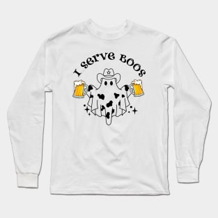 I serve Boos! Bartender spooky Tee Long Sleeve T-Shirt